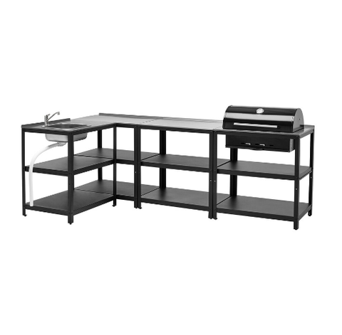 BỒN RỬA VÀ LÒ NƯỚNG NGOÀI TRỜI GRILLSKÄR IKEA 258x147 cm