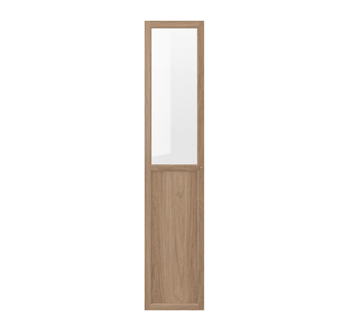 CÁNH CỬA 1 KHOANG KÍNH OXBERG IKEA - SỒI 40x192 cm