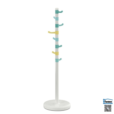 CÂY TREO QUẦN ÁO KROKIG IKEA - Màu trắng/nhiều màu (128 cm)