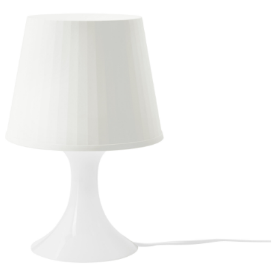 ĐÈN BÀN NGỦ LAMPAN IKEA - TRẮNG 29 cm