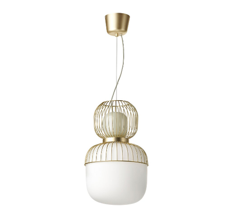 ĐÈN TRẦN PILBLIXT IKEA - TRẮNG/ VÀNG