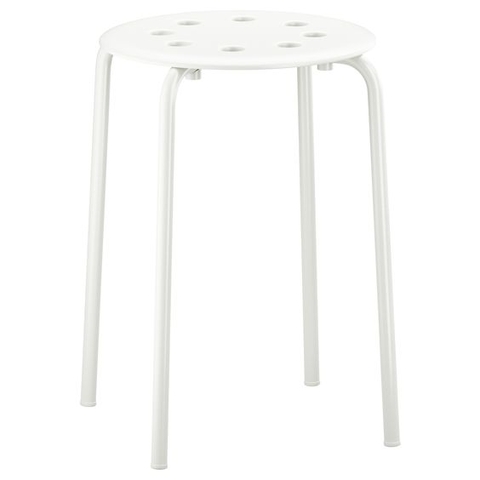 GHẾ ĐẨU TRÒN MARIUS IKEA - TRẮNG 45 cm