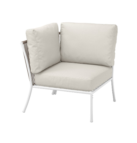 SOFA GÓC CÓ ĐỆM SEGERÖN IKEA - TRẮNG/BE