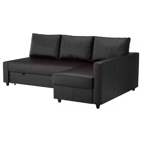 GHẾ SOFA GÓC FRIHETEN IKEA - ĐEN