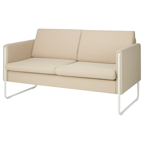 GHẾ SOFA 2 CHỖ VACKERBY IKEA - BE XÁM