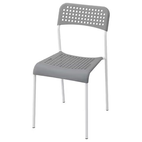 GHẾ TỰA ADDE IKEA - MÀU XÁM