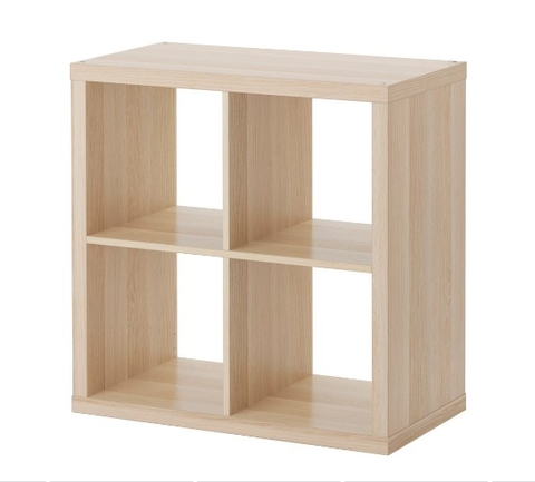 BỘ GIÁ ĐỠ KALLAX IKEA - MÀU SỒI 77x77 cm