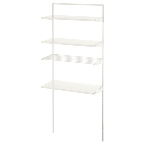 GIÁ LƯU TRỮ TREO TƯỜNG BOAXEL IKEA - TRẮNG 82x40x201 cm