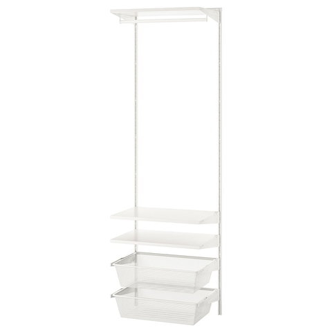 GIÁ TREO TỦ QUẦN ÁO BOAXEL IKEA - TRẮNG 62x40x201 cm