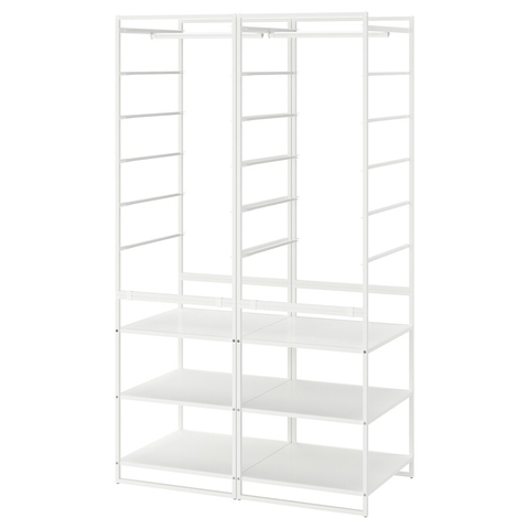 GIÁ TREO TỦ QUẦN ÁO JONAXEL IKEA - TRẮNG 99x51x173 cm