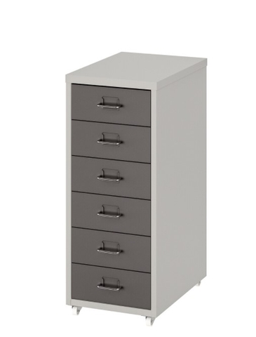 TỦ TÀI LIỆU 6 NGĂN HELMER IKEA - XÁM 28x69 cm
