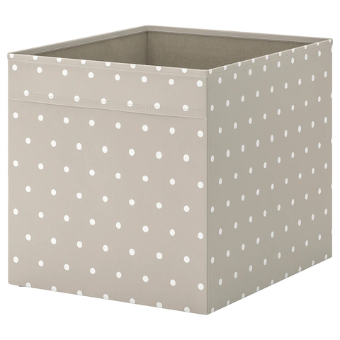 HỘP VẢI ĐA NĂNG DRÖNA IKEA - BE CHẤM 33x38x33 cm