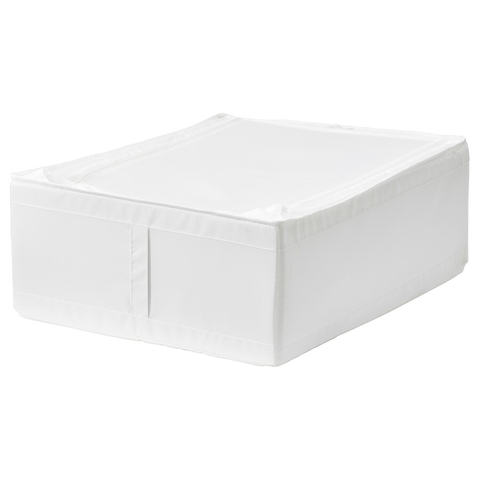 HỘP ĐỰNG ĐỒ CÓ KHÓA SKUBB IKEA - TRẮNG 44x55x19 cm