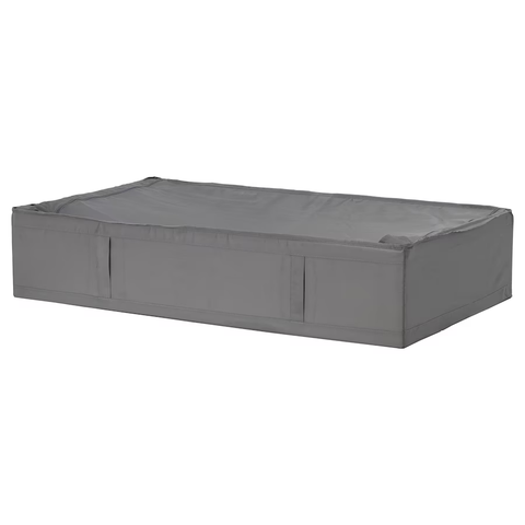 HỘP ĐỰNG ĐỒ CÓ KHÓA SKUBB IKEA - XÁM ĐEN 93x55x19 cm