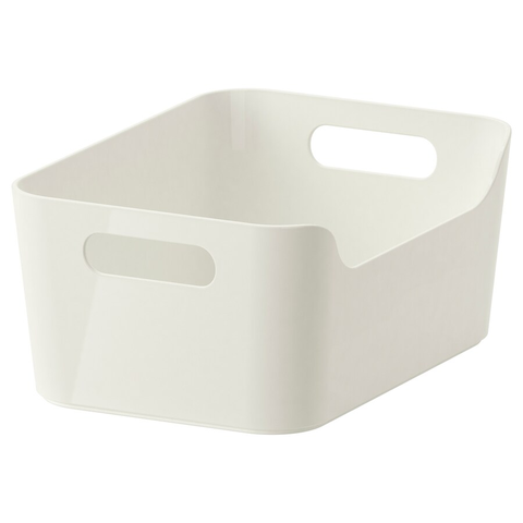 HỘP LƯU TRỮ VARIERA IKEA - TRẮNG 24x17 cm