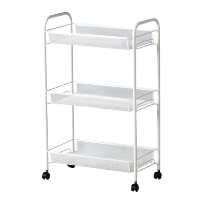 XE ĐẨY ĐỂ ĐỒ 3 TẦNG HORNAVAN IKEA - TRẮNG 26x48x77 cm