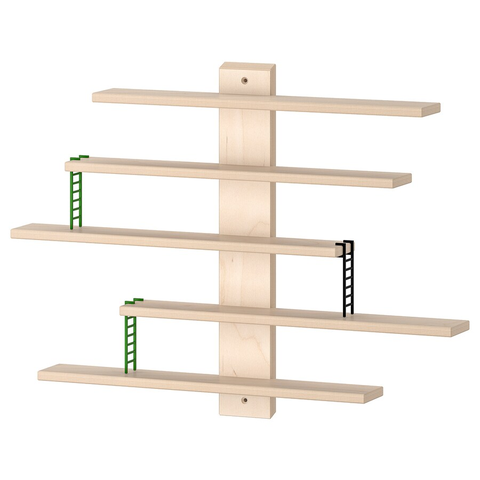 KỆ TREO TƯỜNG LUSTIGT IKEA - GỖ 37x37 cm