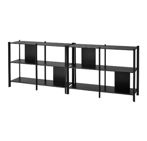 KỆ LƯU TRỮ JÄTTESTA IKEA - ĐEN 240x85 cm