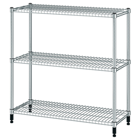 KỆ 3 TẦNG OMAR IKEA - MẠ KẼM 92x36x94 cm