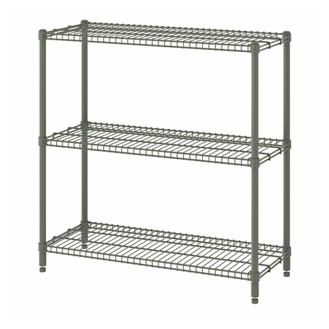 KỆ 3 TẦNG OMAR IKEA - XANH XÁM 92x36x94 cm