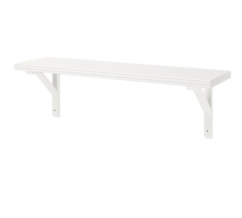 KỆ TƯỜNG KẾT HỢP BERGSHULT / SANDSHULT IKEA - TRẮNG 80x20 cm