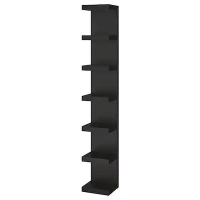 KỆ TREO TƯỜNG LACK - NÂU/ĐEN 30x28x190 cm