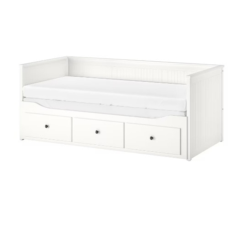 KHUNG GIƯỜNG ĐA NĂNG 3 NGĂN KÉO HEMNES IKEA - TRẮNG 80x200 cm