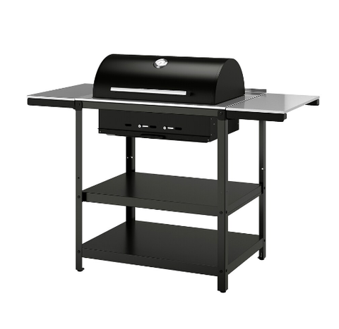 LÒ NƯỚNG THAN 2 BÀN PHỤ GRILLSKÄR IKEA 99/123/147x61 cm