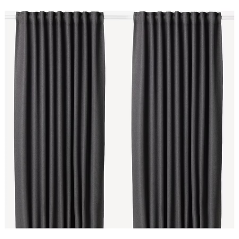 RÈM CỬA ANNAKAJSA IKEA - XÁM 145x250 cm