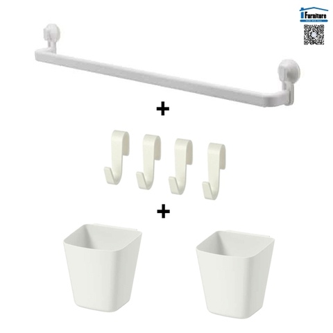 BỘ THANH TREO HÚT CHÂN KHÔNG STUGVIK/SUNNERSTA IKEA (hàng chính hãng)