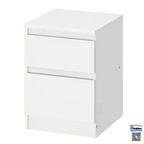 TỦ 2 NGĂN KULLEN IKEA - TRẮNG 35X49cm
