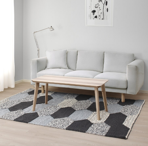 THẢM TRẢI SÀN KOLLUND IKEA - XÁM 170x240cm