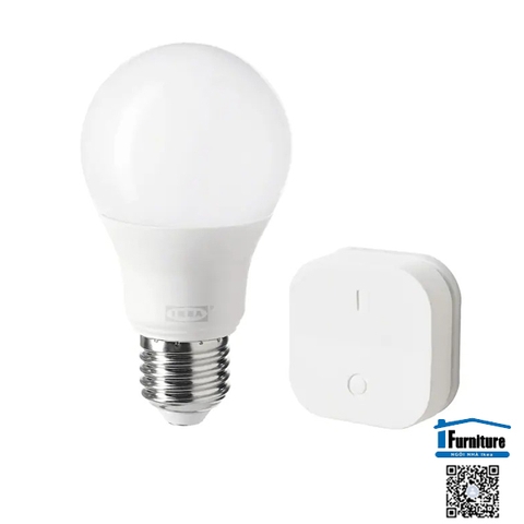 Bộ bóng và thiết bị điều chỉnh độ sáng bộ dimmer TRADFRI E27 IKEA