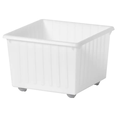 THÙNG NHỰA CÓ BÁNH XE VESSLA IKEA - TRẮNG 39x39 cm