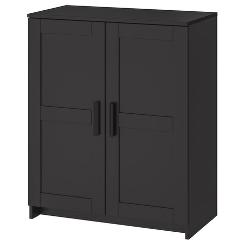 TỦ CÓ CỬA BRIMNES IKEA - ĐEN 78x95 cm