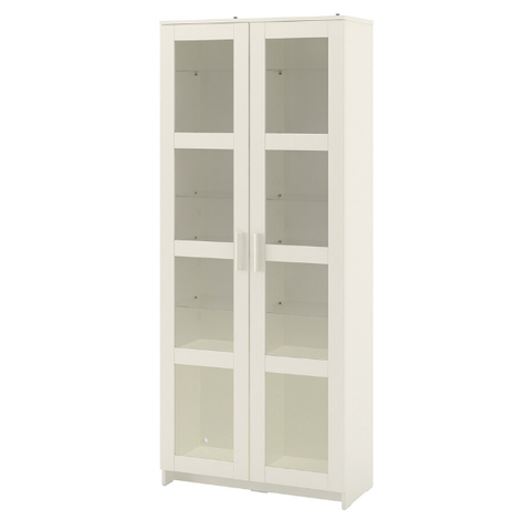 TỦ CÁNH KÍNH BRIMNES IKEA - TRẮNG 80x190 cm