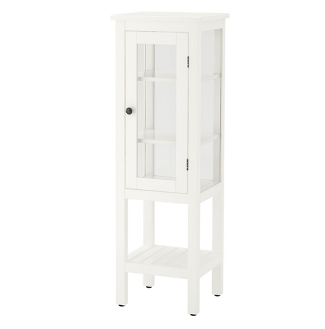 TỦ CAO CÁNH KÍNH HEMNES IKEA - TRẮNG 42x38x131 cm