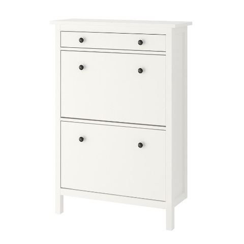 TỦ GIÀY 2 NGĂN HEMNES IKEA - TRẮNG 89x30x127 cm