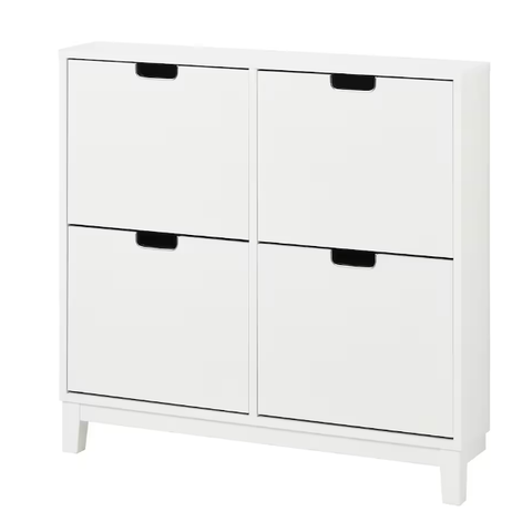 TỦ GIÀY 4 NGĂN STÄLL IKEA - TRẮNG 96x17x90 cm