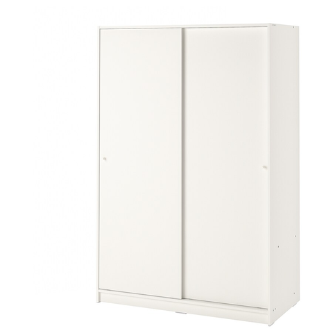 TỦ QUẦN ÁO 2 CÁNH TRƯỢT KLEPPSTAD IKEA - TRẮNG 117x176 cm