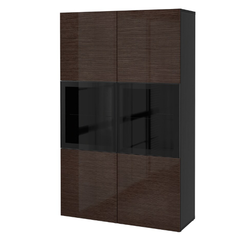 TỦ LƯU TRỮ CÓ CỬA BESTÅ IKEA - NÂU 120x42x193 cm