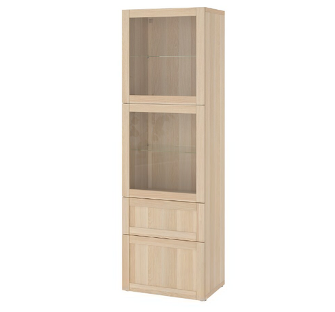 TỦ LƯU TRỮ CÓ CỬA BESTÅ IKEA - MÀU SỒI 60x42x193 cm