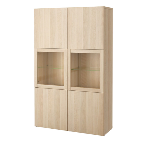 TỦ LƯU TRỮ CÓ CỬA BESTÅ IKEA - MÀU SỒI 120x42x193 cm