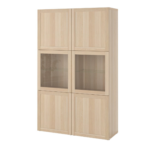 TỦ LƯU TRỮ CÓ CỬA BESTÅ IKEA - MÀU SỒI 120x42x193 cm