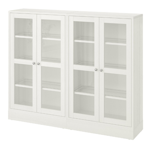 TỦ LƯU TRỮ CÓ CHÂN HAVSTA IKEA - TRẮNG 162x37x134 cm