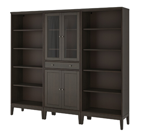 TỦ LƯU TRỮ IDANÄS IKEA - NÂU SẪM 244x39x211 cm