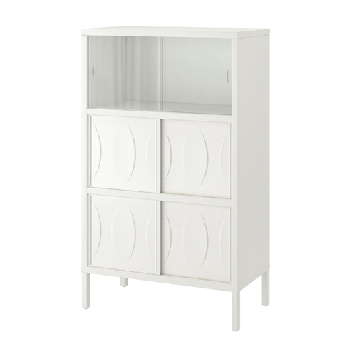 TỦ LƯU TRỮ CỬA TRƯỢT KALKNÄS IKEA - TRẮNG 83x43x137 cm