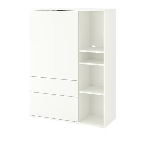 TỦ LƯU TRỮ VIHALS IKEA - TRẮNG 105x37x140 cm