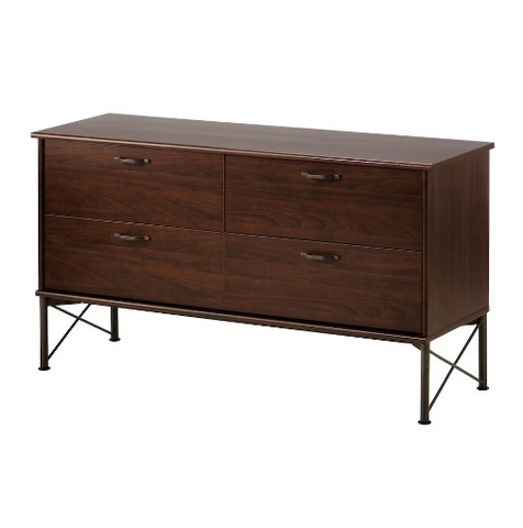 TỦ 4 NGĂN KÉO MUSKEN IKEA - NÂU 118x65 cm
