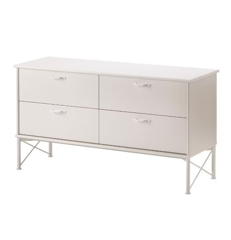 TỦ 4 NGĂN KÉO MUSKEN IKEA - TRẮNG 118x65 cm